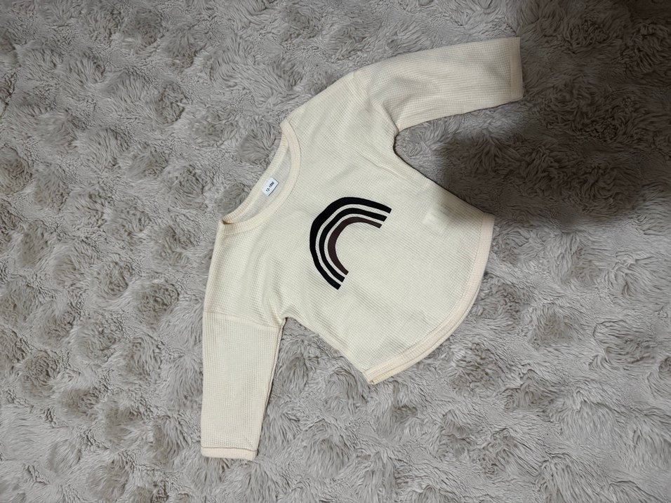 Kız Çocuk Kahverengi Uzun Kollu Sweatshirt - Görsel 2