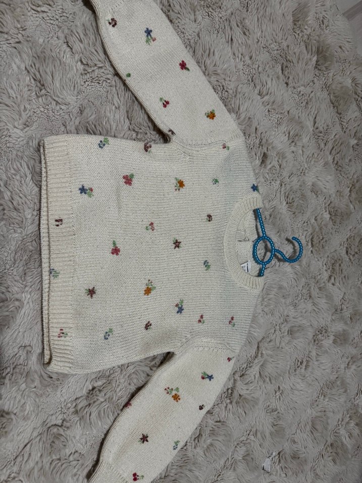 Kız Çocuk Gri Kürklü Denim Ceket - Görsel 2