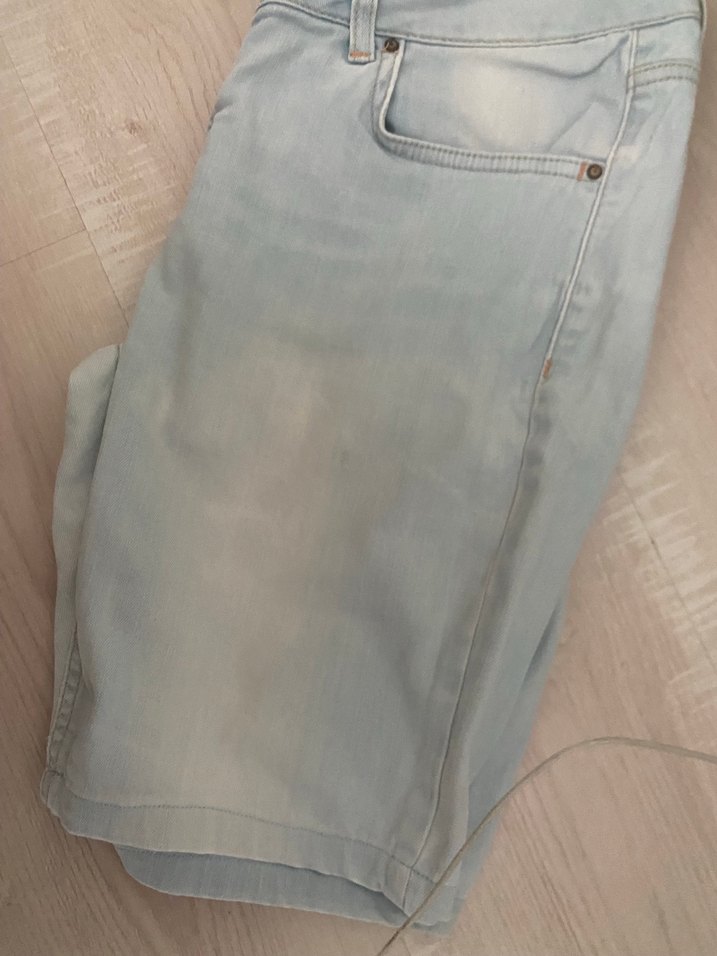 Düğmeli Denim Kadın Jean şort - Görsel 3