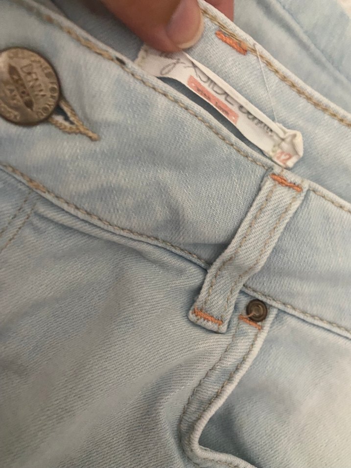 Düğmeli Denim Kadın Jean şort - Görsel 2