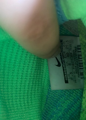 Orijinal Nike Turkuaz Bağcıklı Spor Ayakkabı - Görsel 3