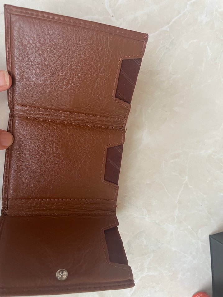 Parlak Kahverengi Erkek Cüzdanı grande marka - Görsel 3