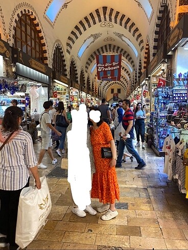 s Beden turuncu Renk Kadın günlük elbise