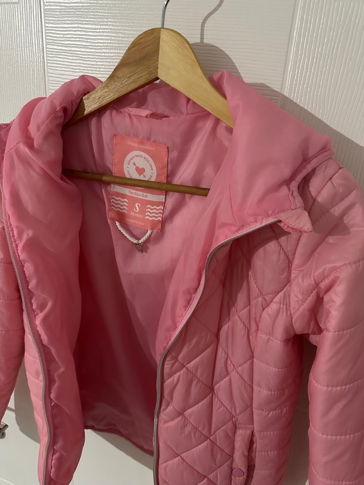 Pembe Fermuarlı Kadın Mont - Görsel 2