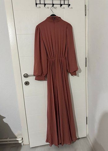 Uzun Kol Detaylı Modern Klasik Elbise tesettüre uygun - Görsel 3