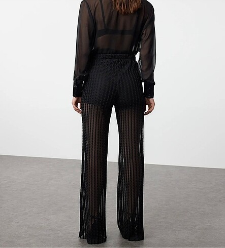 Zara transparan pantolon