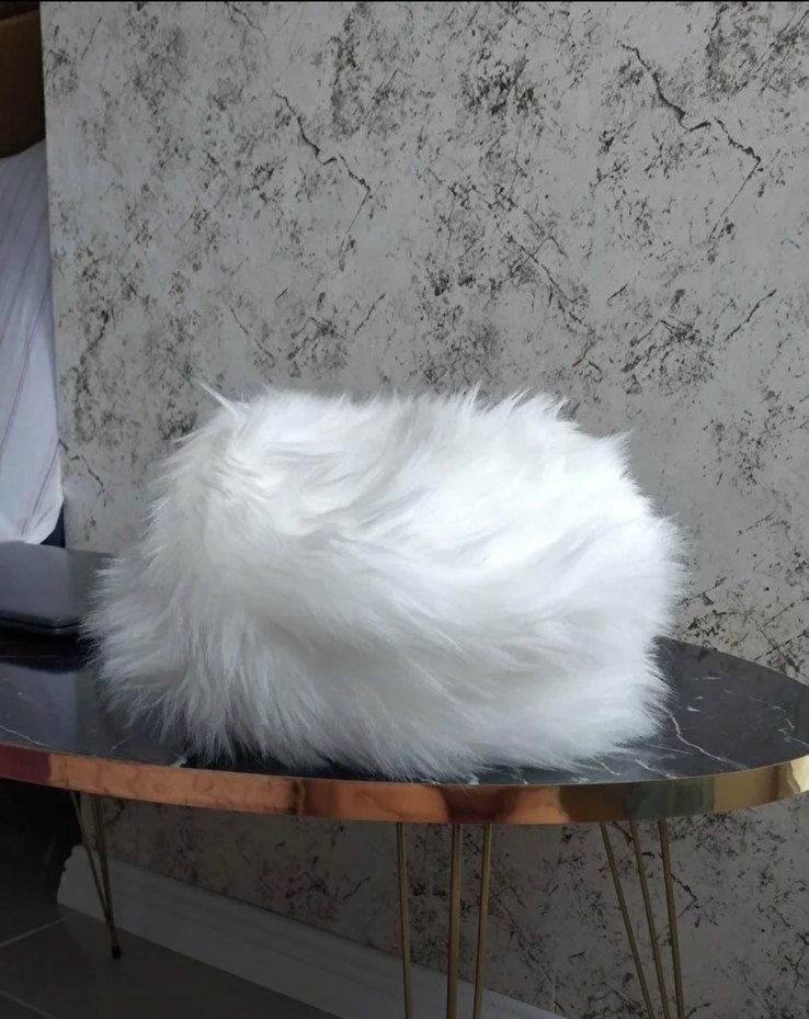 tüylü şapka - Görsel 2