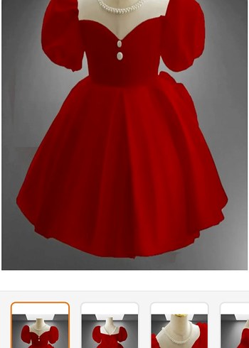 Sadece 1 saat giyilmistir yepyenidir ürün saten kabarık elbisedi - Görsel 5