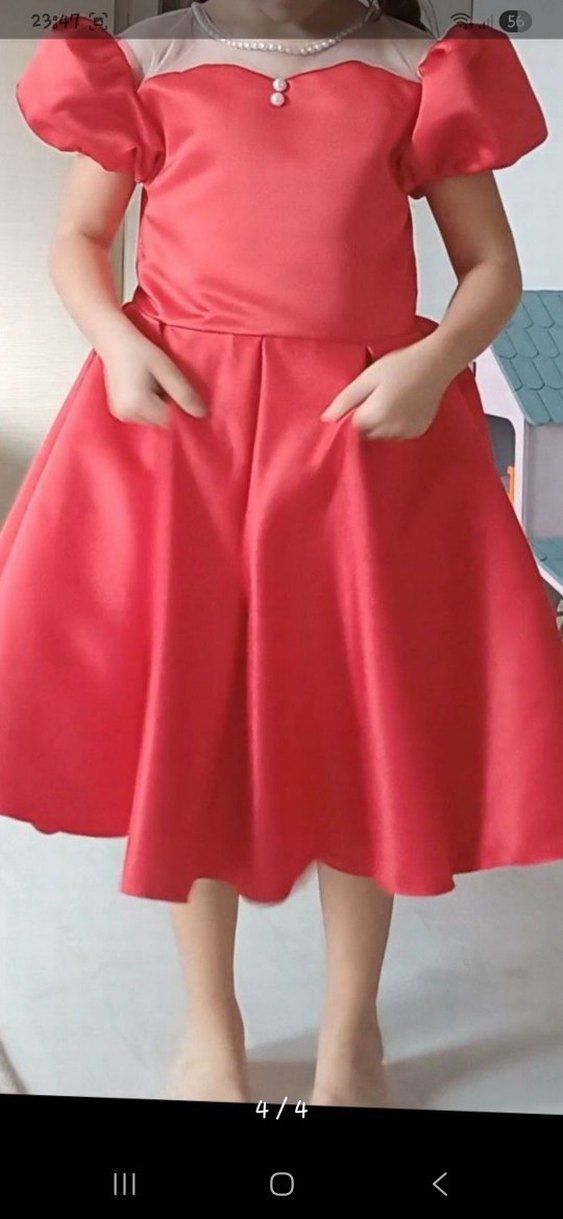 Sadece 1 saat giyilmistir yepyenidir ürün saten kabarık elbisedi - Görsel 4