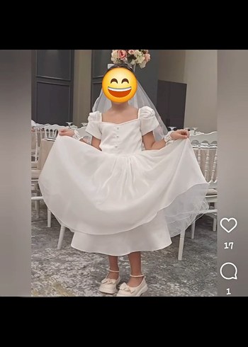 Kiz cocuk gelinlik elbisesi - Görsel 5