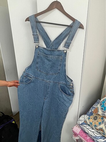 Büyük beden Mango denim kot tulum yeni ve etiketli