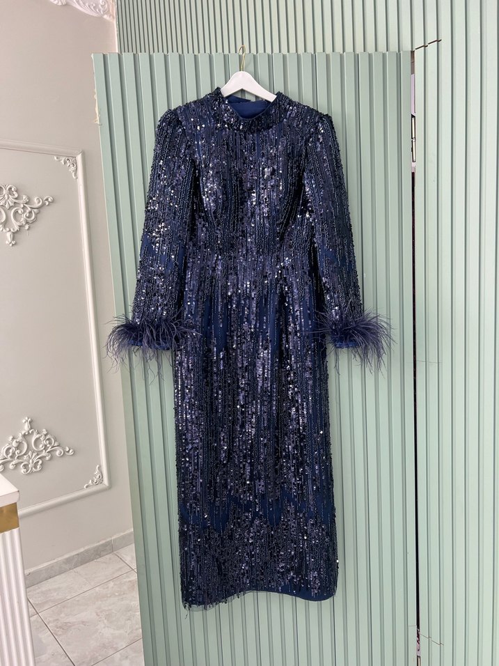 Kadın Abiye Elbise arkası iplidir 36 40 uyumludur - Görsel 2