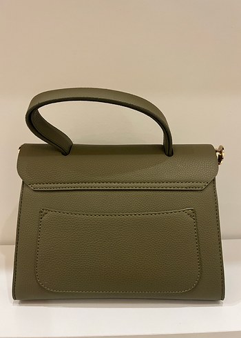 Haki Deri Kadın Çanta - Görsel 3
