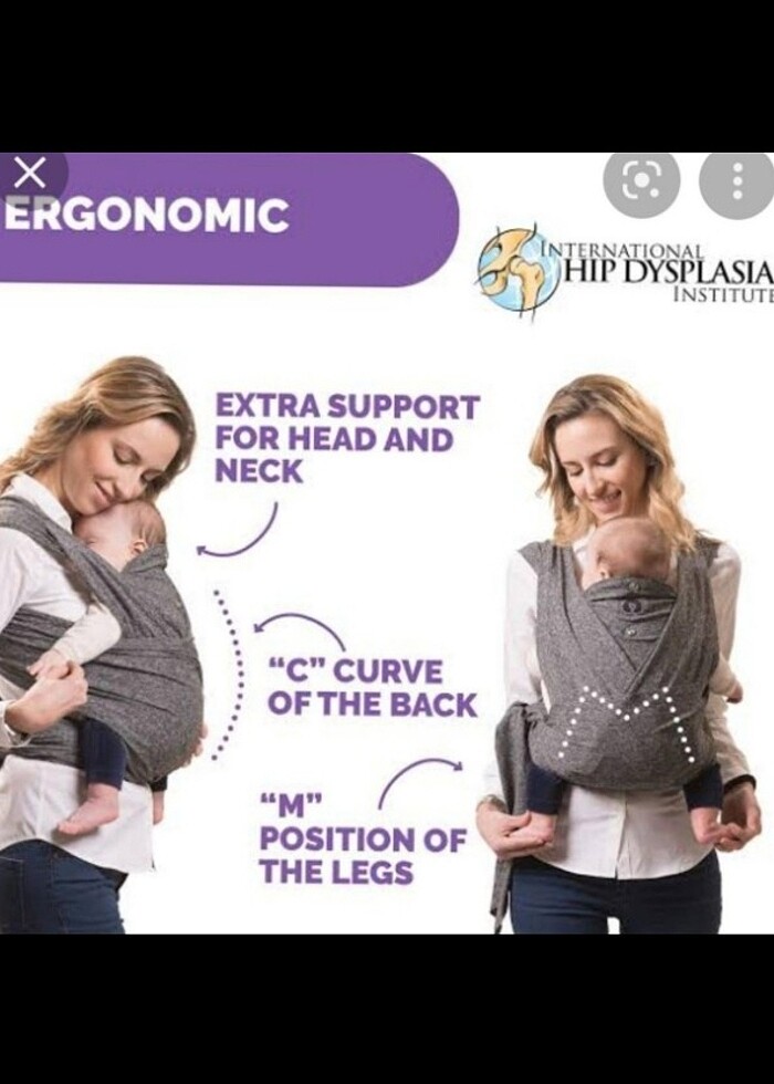 Chicco boppy comfyfit sling kanguru - Görsel 4