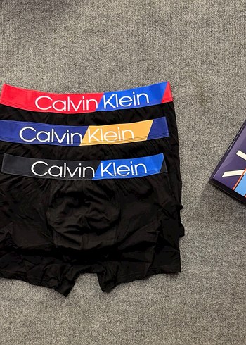 Calvin Klein Siyah Baskılı Erkek Boxer - Görsel 2