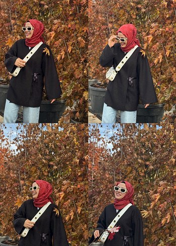 Siyah Kadın Parka - Görsel 3