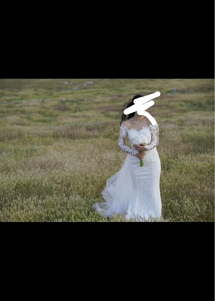 Beyaz kuyruklu balık elbise - Görsel 2