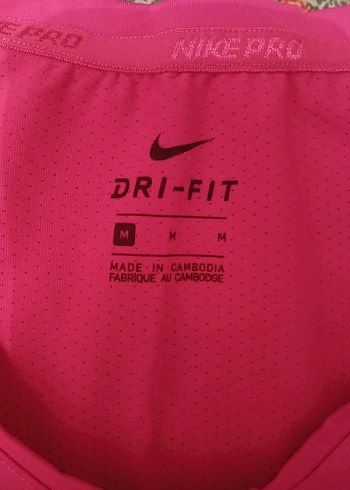 Nike Pro Pembe V Yaka Kadın Spor Tişörtü - Görsel 3