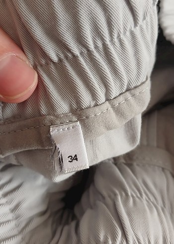 Gri Regular Fit Keten unisex Pantolon - Görsel 4