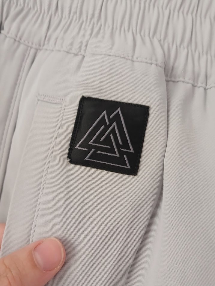 Gri Regular Fit Keten unisex Pantolon - Görsel 3