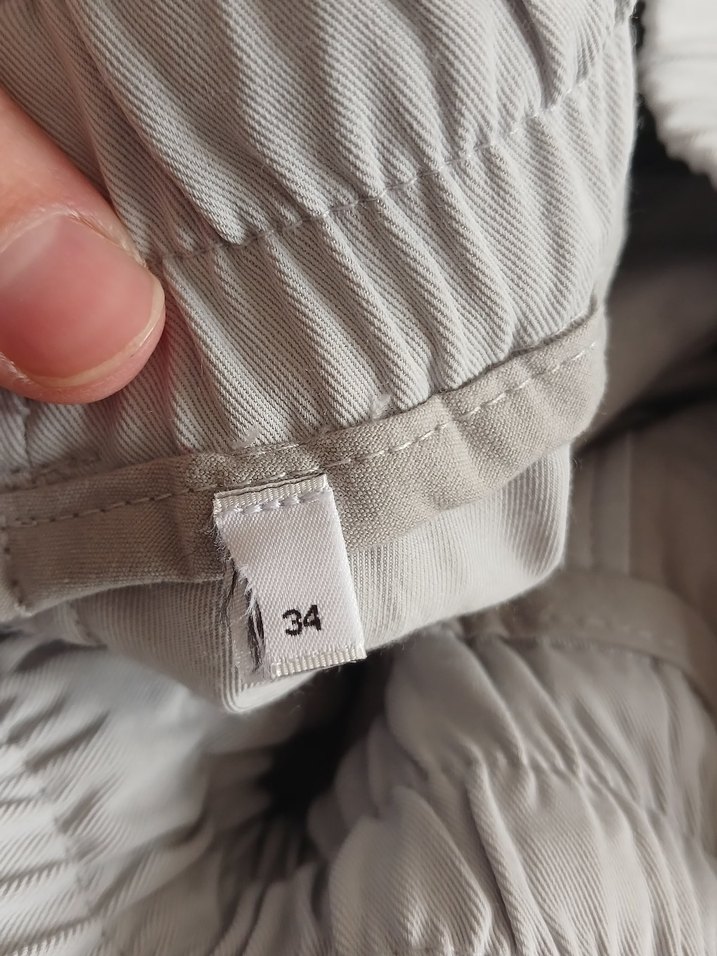 Gri Regular Fit Keten unisex Pantolon - Görsel 4