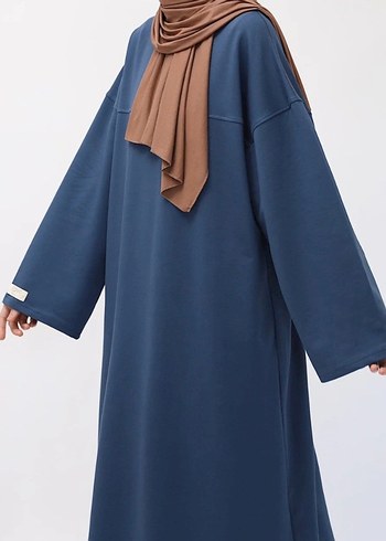 Lemaye geniş kol tesettür elbise, ferace - Görsel 2