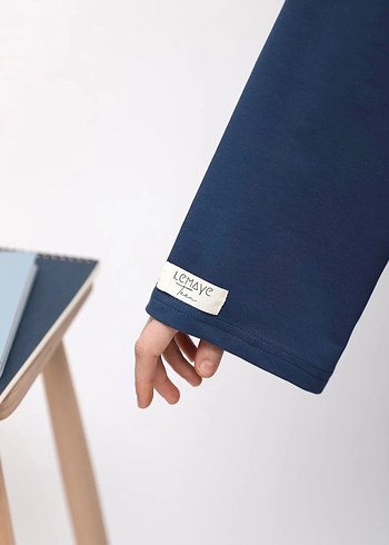 Lemaye geniş kol tesettür elbise, ferace - Görsel 4