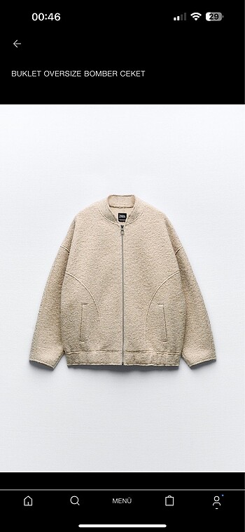 Zara Buklet Bomber