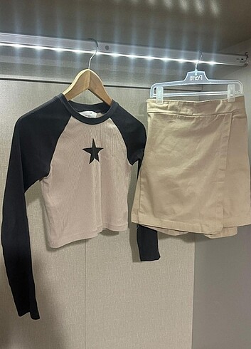 11-12 Yaş Beden H&m kız çocuk uzun kollu tişört 11 12 yaş