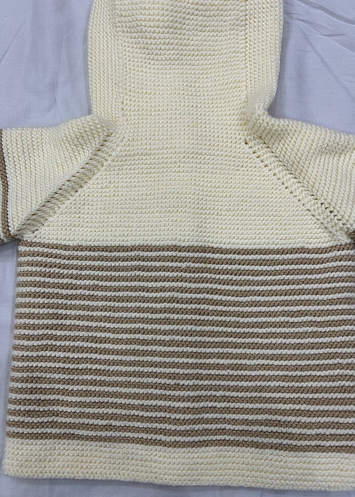 El örgüsü bebek ceketi - Görsel 5