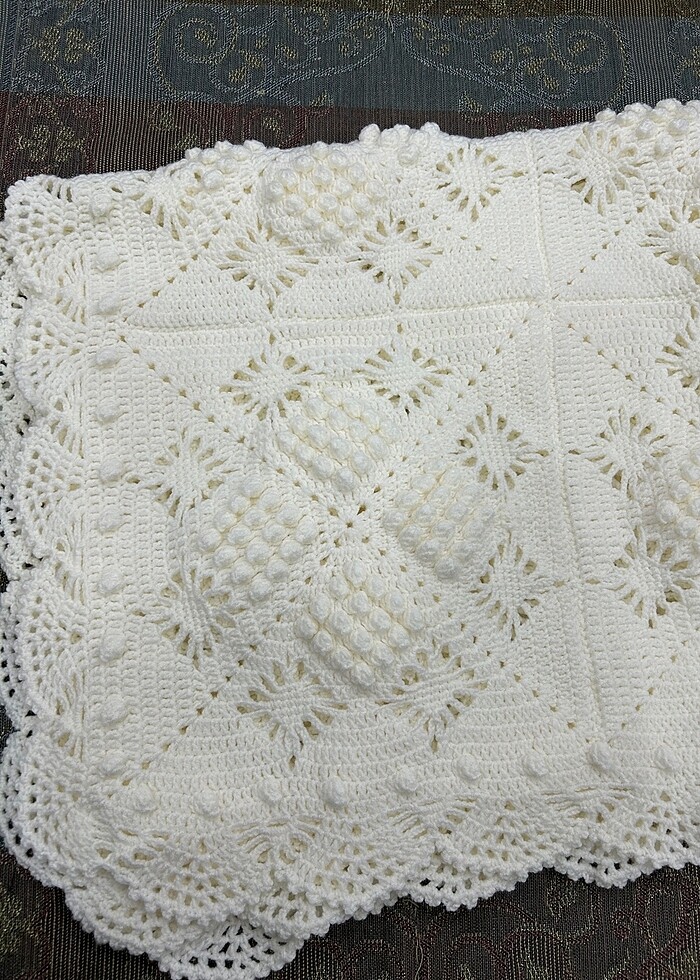 El emeği bebek battaniyesi - Görsel 4