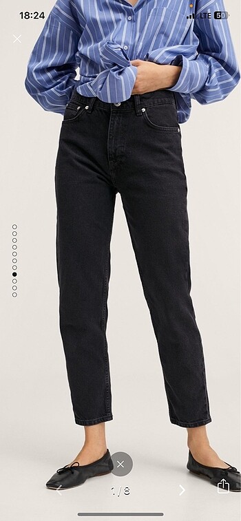 Mango mom Jean etiketli
