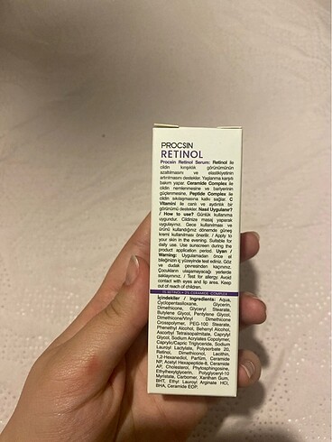  Beden Procsin retınol