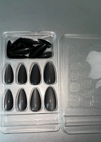 Mat Siyah Uzun Şehinşah Takma Tirnak - Görsel 3