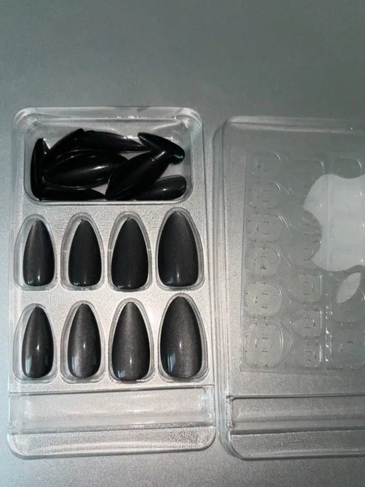 Mat Siyah Uzun Şehinşah Takma Tirnak - Görsel 3