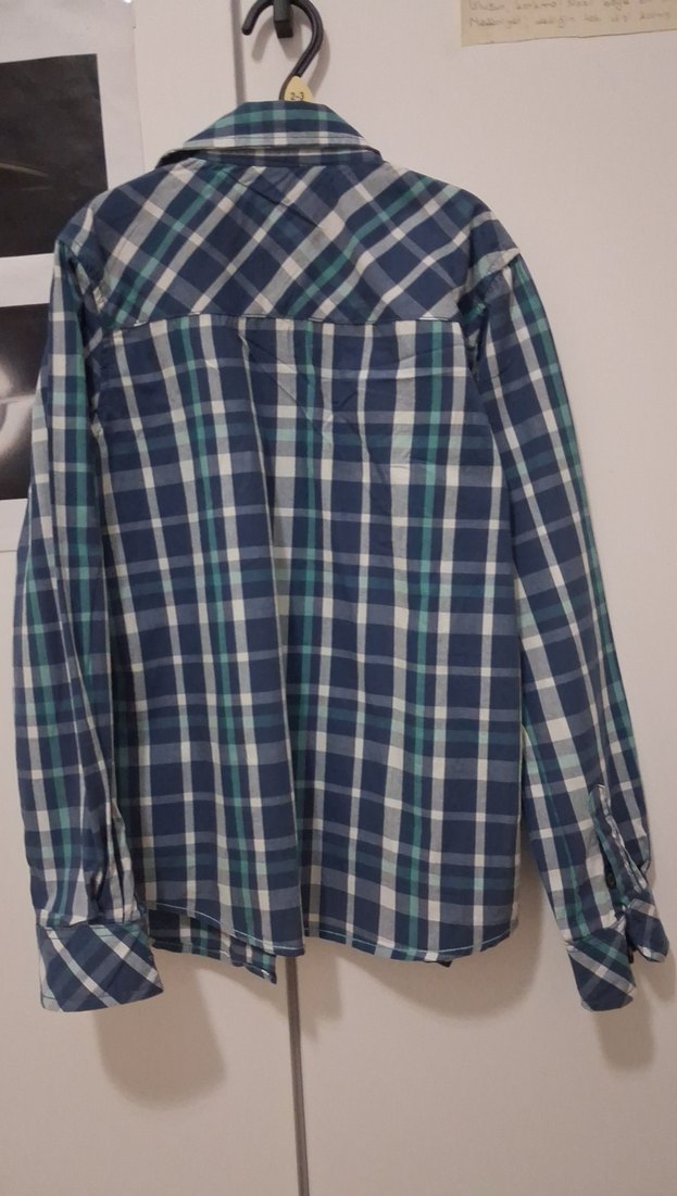 Mavi Ekoseli Erkek cocuk Gömlek - Görsel 5