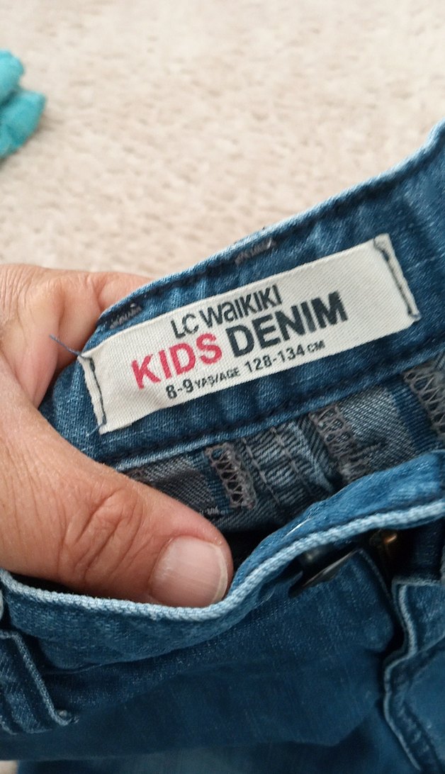 Erkek Mavi Denim Rahat Kesim Şort - Görsel 2