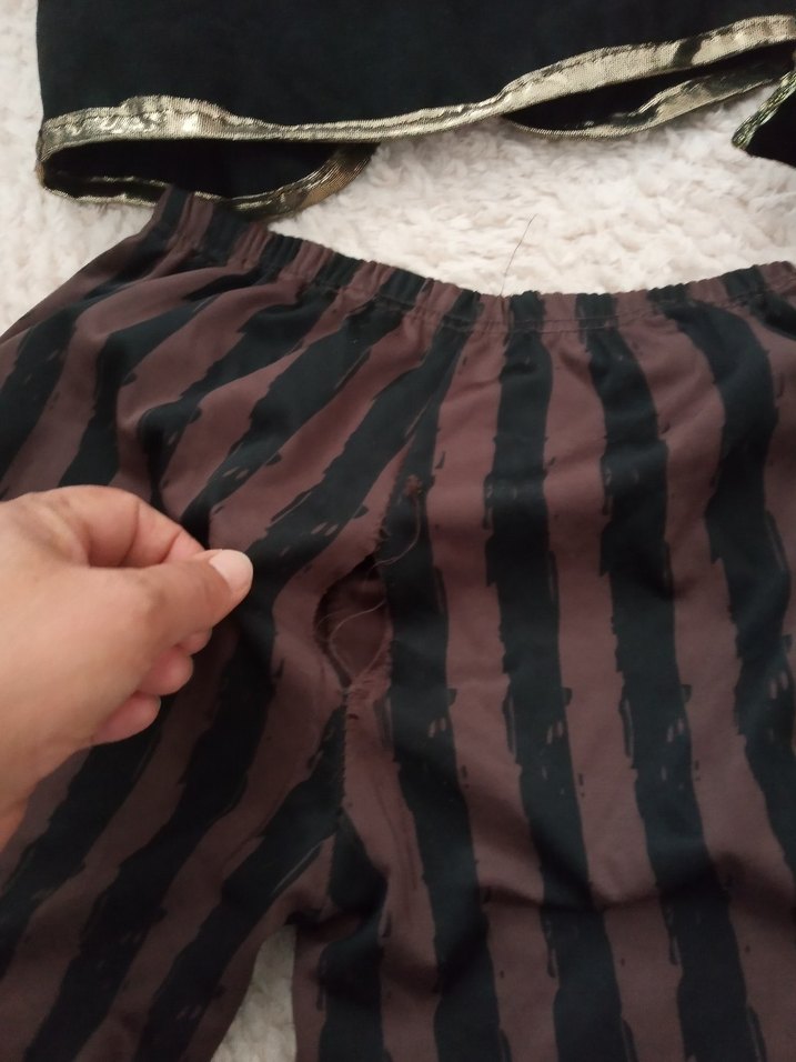 Kahverengi Nakışlı Çocuk Korsan Kostümü - Görsel 4