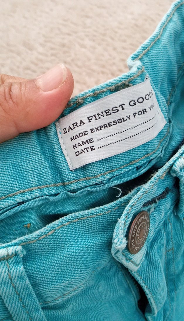 Turkuaz Renkli Erkek Kot Şort - Görsel 3