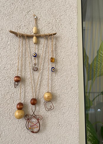 Diğer Dekoratif Ahşap ve Boncuklu Duvar Süsü