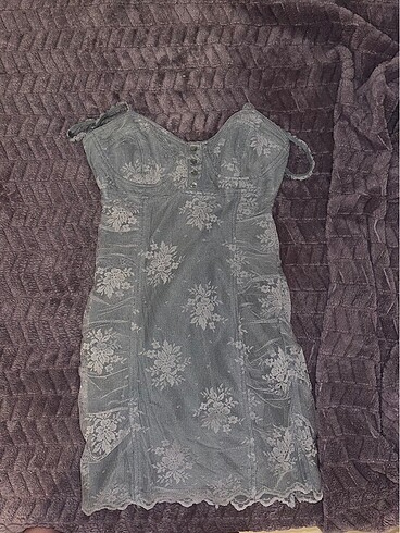 s Beden gri Renk Zara vintage elbise