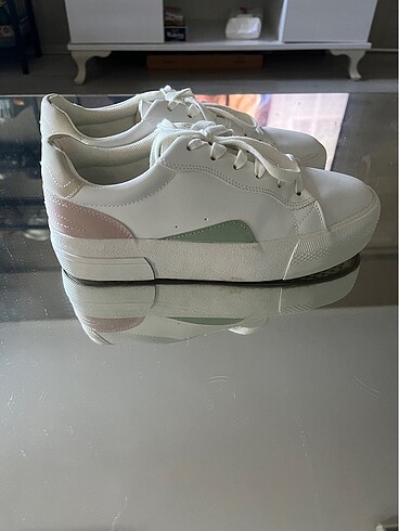 Bershka kontrast platform spor ayakkabı