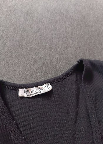 Siyah V Yaka Kolsuz Fit Atlet - Görsel 2