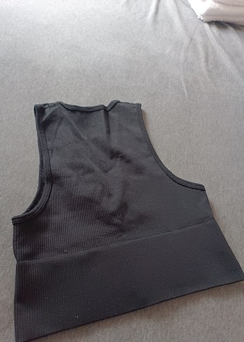 Siyah V Yaka Kolsuz Fit Atlet - Görsel 4