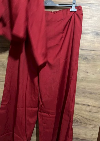 Kırmızı Kadın Uzun Takım Elbise - Görsel 6