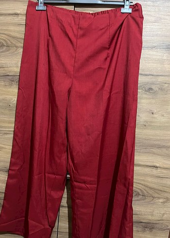 Kırmızı Kadın Uzun Takım Elbise - Görsel 5