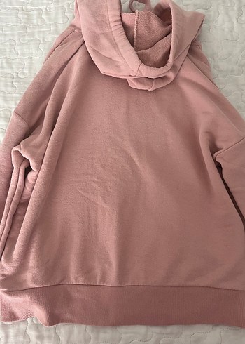 s Beden Pull and Bear Pembe Kapüşonlu Sweatshirt