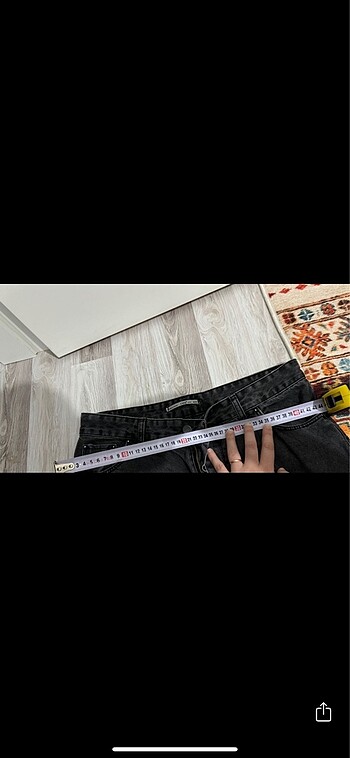 30 Beden gri Renk Mom jean