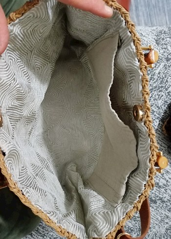  Beden kahverengi Renk Kağıt ip. Kadın Çanta -