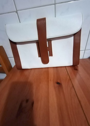 Beden Beyaz Deri Kadın Çanta